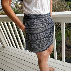 NWT Aztec/Tribal Shorts/Skort by 1. STATE